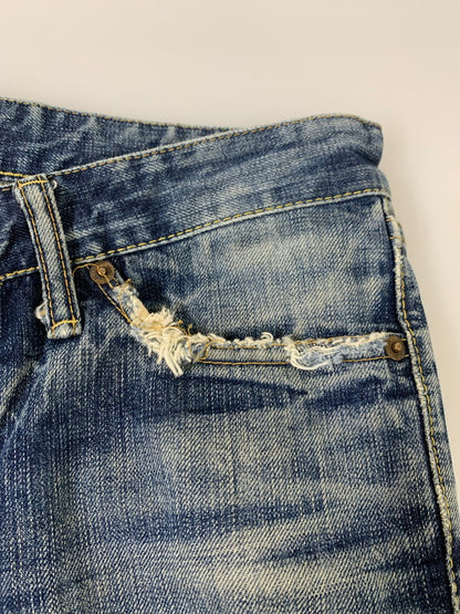 【現状渡し品】【メンズ】 HYSTERIC GLAMOUR ヒステリックグラマー STUDS DENIM PANT スタッズデニムパンツ ボトムス 151-251026-zi-11-min サイズ：32 カラー：インディゴ 万代Net店