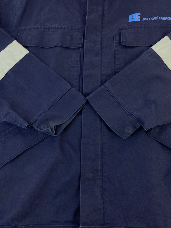 【中古品】【メンズ】 USED BOLLORE ENERGIE WORK JACKET ボロレ エナジー ワーク ジャケット アウター 146-260724-hu-38-min サイズ：3 48/50 M カラー：ネイビー 万代Net店