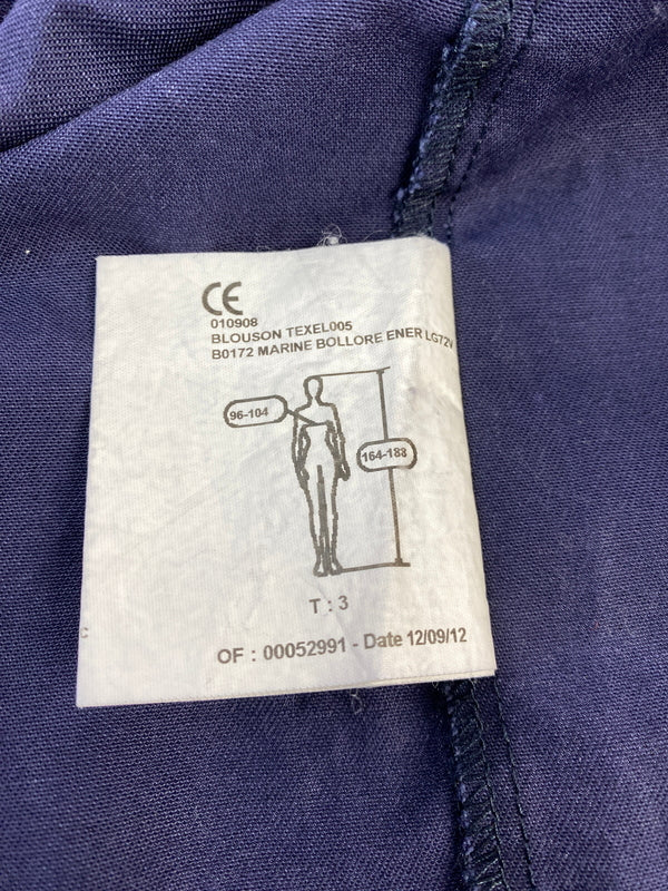 【中古品】【メンズ】 USED BOLLORE ENERGIE WORK JACKET ボロレ エナジー ワーク ジャケット アウター 146-260724-hu-38-min サイズ：3 48/50 M カラー：ネイビー 万代Net店