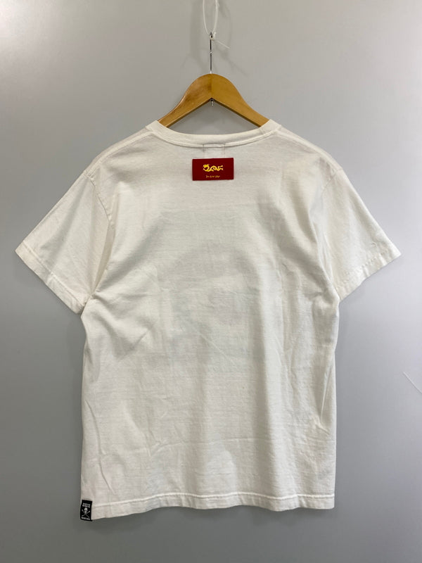 【中古品】【メンズ】 CREAM SODA クリームソーダ TEMMYE TATTO LAB S/S TEE ティミー タトゥー ラボ ショートスリーブ 半袖 Tシャツ メンズ トップス 142-260717-em-31-min サイズ：Ｌ カラー：ホワイト 万代Net店