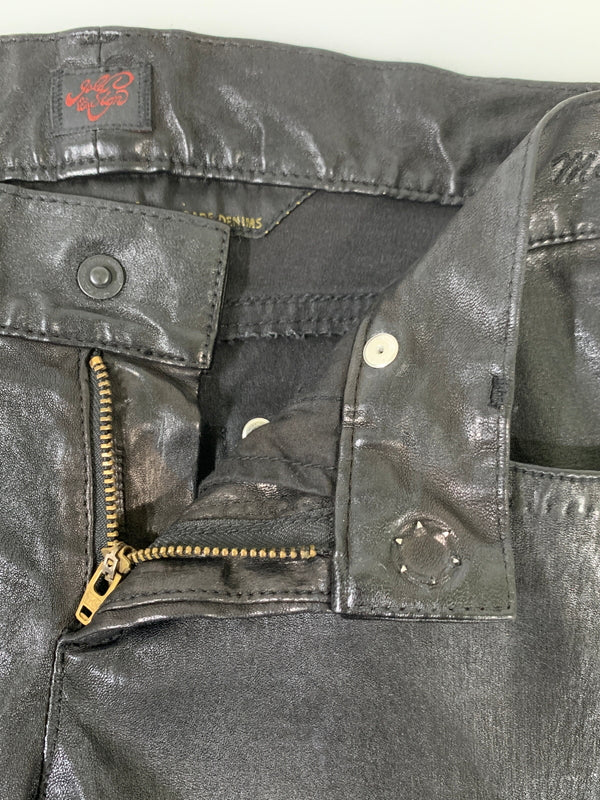 【現状渡し品】【メンズ】 GOLD SIGN ゴールドサイン LEATHER PANTS レザーパンツ メンズ ボトムス 156-260704-hu-26-min サイズ：25 カラー：ブラック 万代Net店