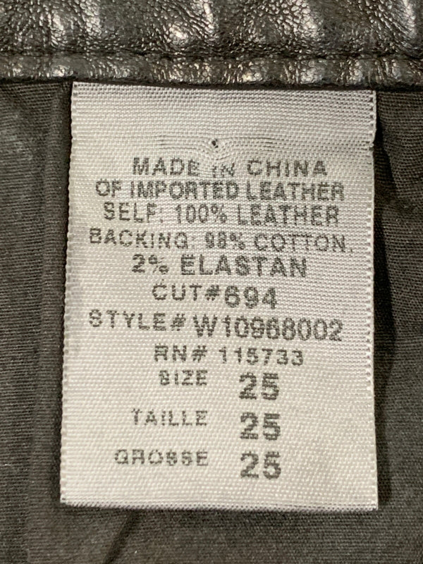 【現状渡し品】【メンズ】 GOLD SIGN ゴールドサイン LEATHER PANTS レザーパンツ メンズ ボトムス 156-260704-hu-26-min サイズ：25 カラー：ブラック 万代Net店