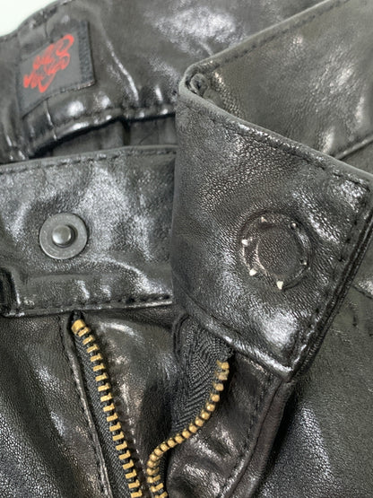 【現状渡し品】【メンズ】 GOLD SIGN ゴールドサイン LEATHER PANTS レザーパンツ メンズ ボトムス 156-260704-hu-26-min サイズ：25 カラー：ブラック 万代Net店