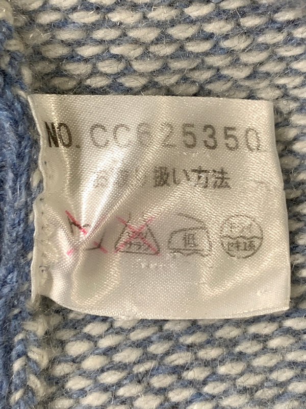 【中古品】【メンズ】 CORSINI コルシーニ 雪柄 カシミア ニット メンズ トップス ハーフジップ セーター 140-260731-em-67-min サイズ：50 カラー：ブルー系 万代Net店