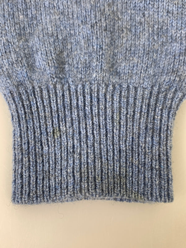 【中古品】【メンズ】 CORSINI コルシーニ 雪柄 カシミア ニット メンズ トップス ハーフジップ セーター 140-260731-em-67-min サイズ：50 カラー：ブルー系 万代Net店