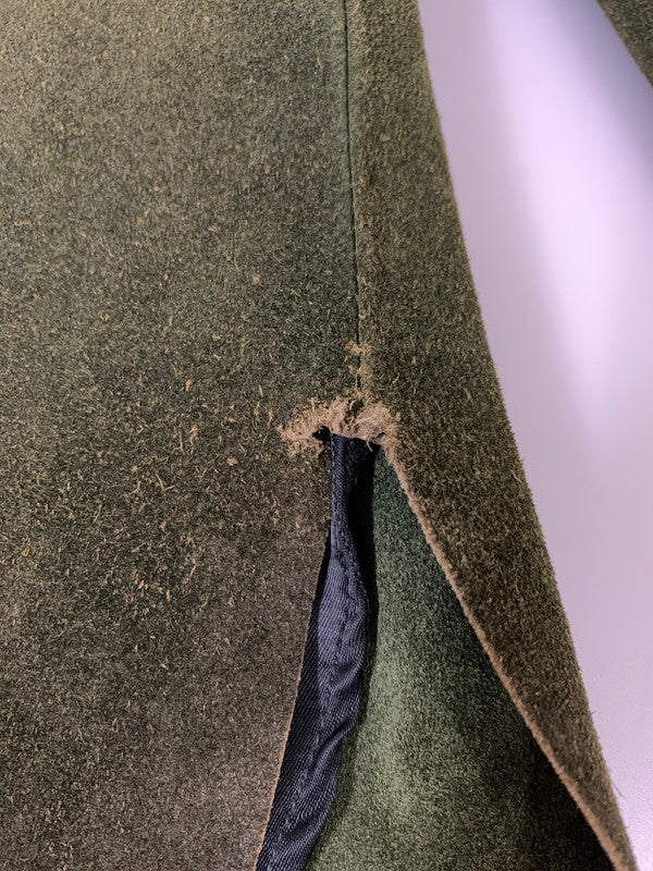 【現状渡し品】【メンズ】 GOO KAY ゴーケイ SUEDE LEATHER L/S SHIRT スエードレザー ロングスリーブシャツ 長袖 トップス 146-251106-kk-48-min サイズ：表記無し 下記参照 カラー：グリーン 万代Net店