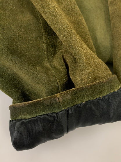 【現状渡し品】【メンズ】 GOO KAY ゴーケイ SUEDE LEATHER L/S SHIRT スエードレザー ロングスリーブシャツ 長袖 トップス 146-251106-kk-48-min サイズ：表記無し 下記参照 カラー：グリーン 万代Net店