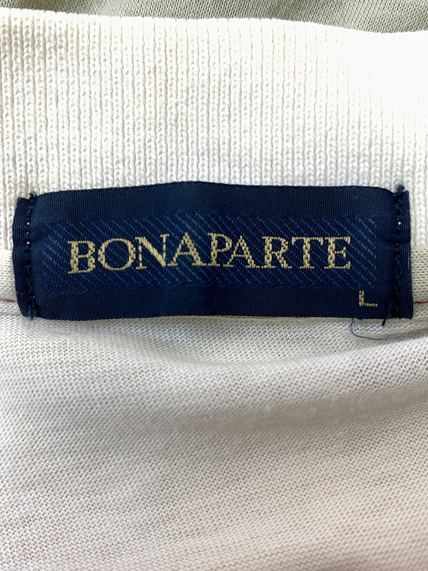 【中古品】【メンズ】 BONAPARTE ボナパルト 刺繍 BORDER POLO SHIRT ボーダー ポロシャツ トップス 146-260626-jt-15-min サイズ：L カラー：レッド/グレー/ホワイト 万代Net店