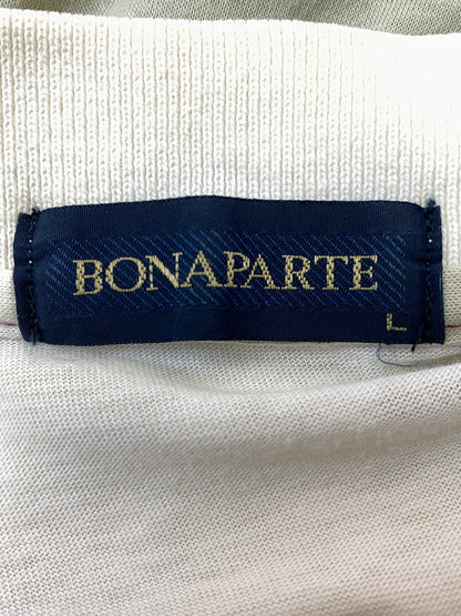 【中古品】【メンズ】 BONAPARTE ボナパルト 刺繍 BORDER POLO SHIRT ボーダー ポロシャツ トップス 146-260626-jt-15-min サイズ：L カラー：レッド/グレー/ホワイト 万代Net店