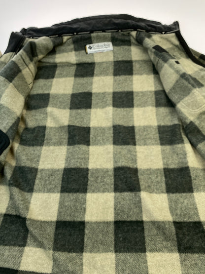 【中古品】【メンズ】 COLUMBIA コロンビア TITANIUM FLEECE JACKET チタニウム フリース ジャケット アウター 144-260922-hu-20-min サイズ：タグ破損のため不明 カラー：ブラック/グレー/ベージュ（チェック） 万代Net店