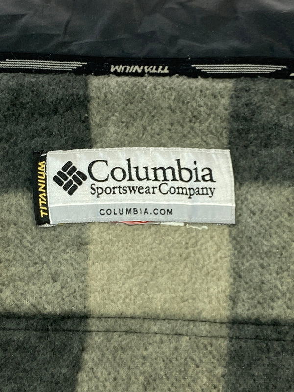 【中古品】【メンズ】 COLUMBIA コロンビア TITANIUM FLEECE JACKET チタニウム フリース ジャケット アウター 144-260922-hu-20-min サイズ：タグ破損のため不明 カラー：ブラック/グレー/ベージュ（チェック） 万代Net店