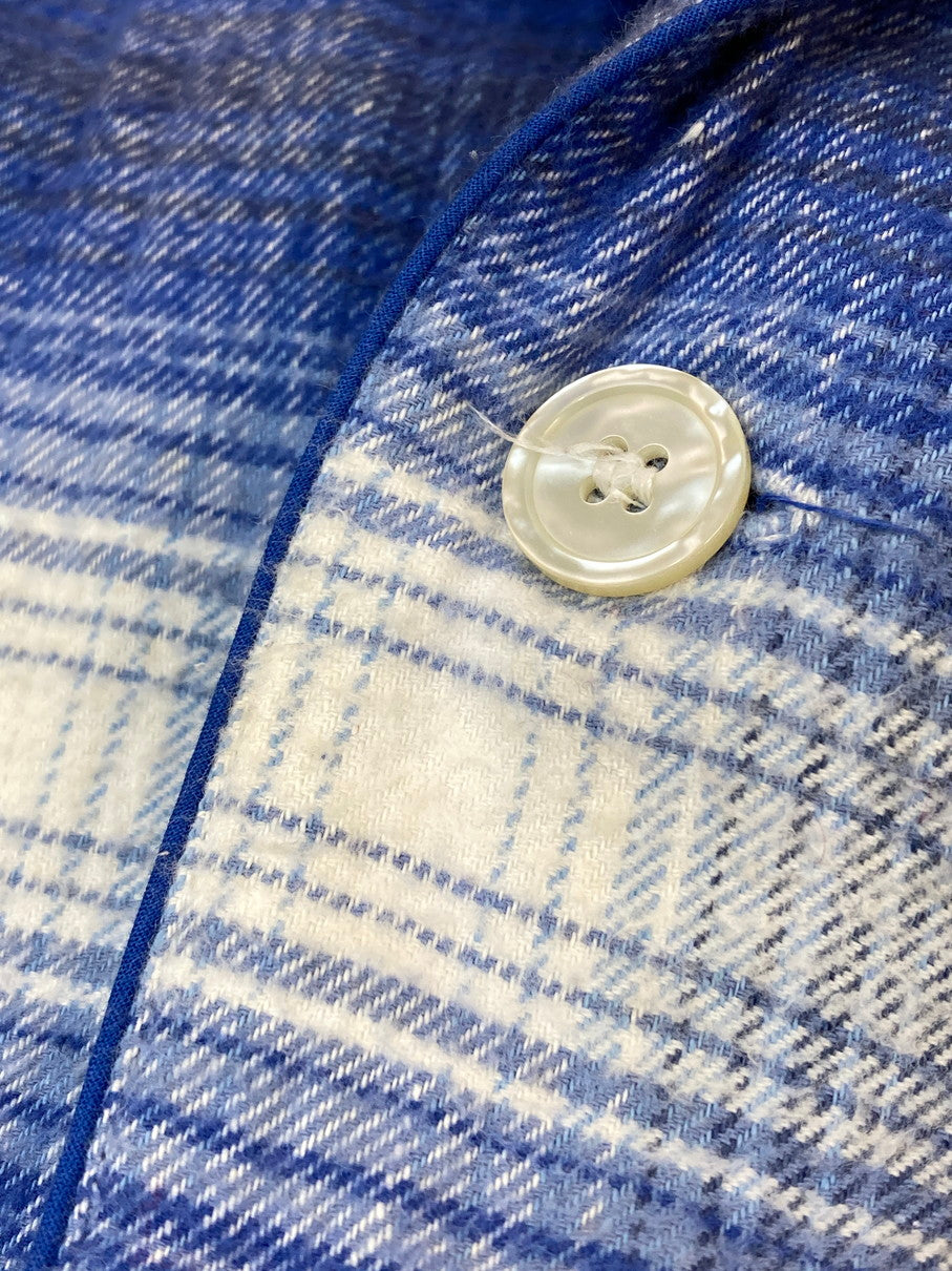 【中古品】【メンズ】 VINTAGE 60-70S OMBRE CHECK PAJAMA SHIRT オンブレ チェック パジャマ シャツ トップス 146-251025-cn-17-min サイズ：サイズ表記なし カラー：ブルー系/チェック柄 万代Net店