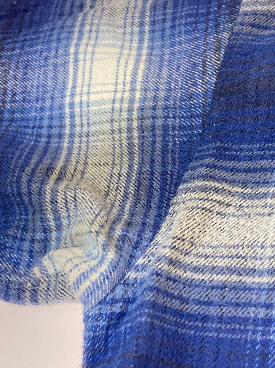【中古品】【メンズ】 VINTAGE 60-70S OMBRE CHECK PAJAMA SHIRT オンブレ チェック パジャマ シャツ トップス 146-251025-cn-17-min サイズ：サイズ表記なし カラー：ブルー系/チェック柄 万代Net店