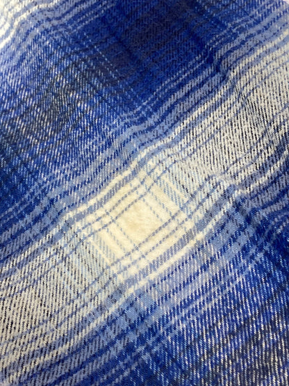【中古品】【メンズ】 VINTAGE 60-70S OMBRE CHECK PAJAMA SHIRT オンブレ チェック パジャマ シャツ トップス 146-251025-cn-17-min サイズ：サイズ表記なし カラー：ブルー系/チェック柄 万代Net店