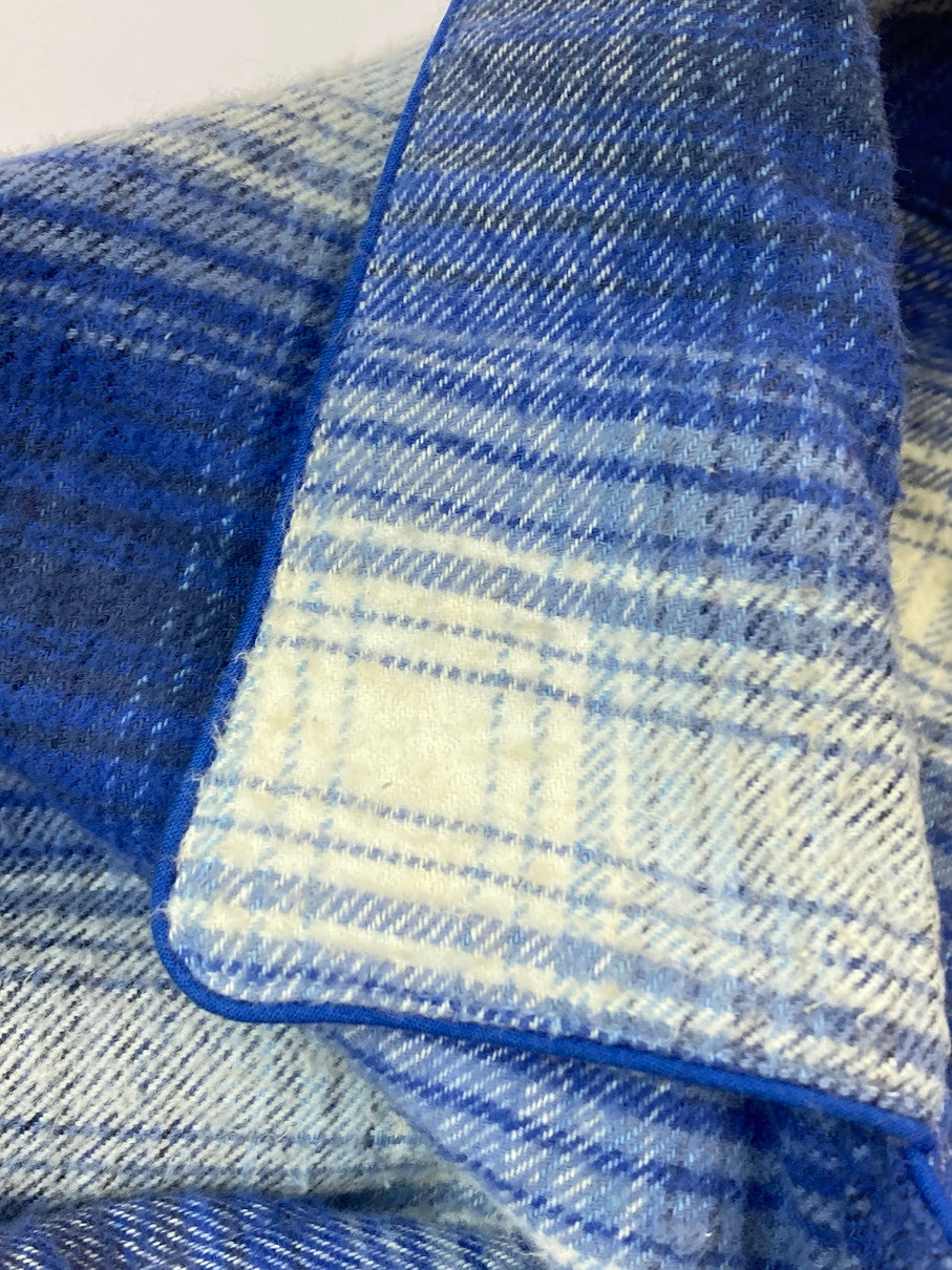 【中古品】【メンズ】 VINTAGE 60-70S OMBRE CHECK PAJAMA SHIRT オンブレ チェック パジャマ シャツ トップス 146-251025-cn-17-min サイズ：サイズ表記なし カラー：ブルー系/チェック柄 万代Net店