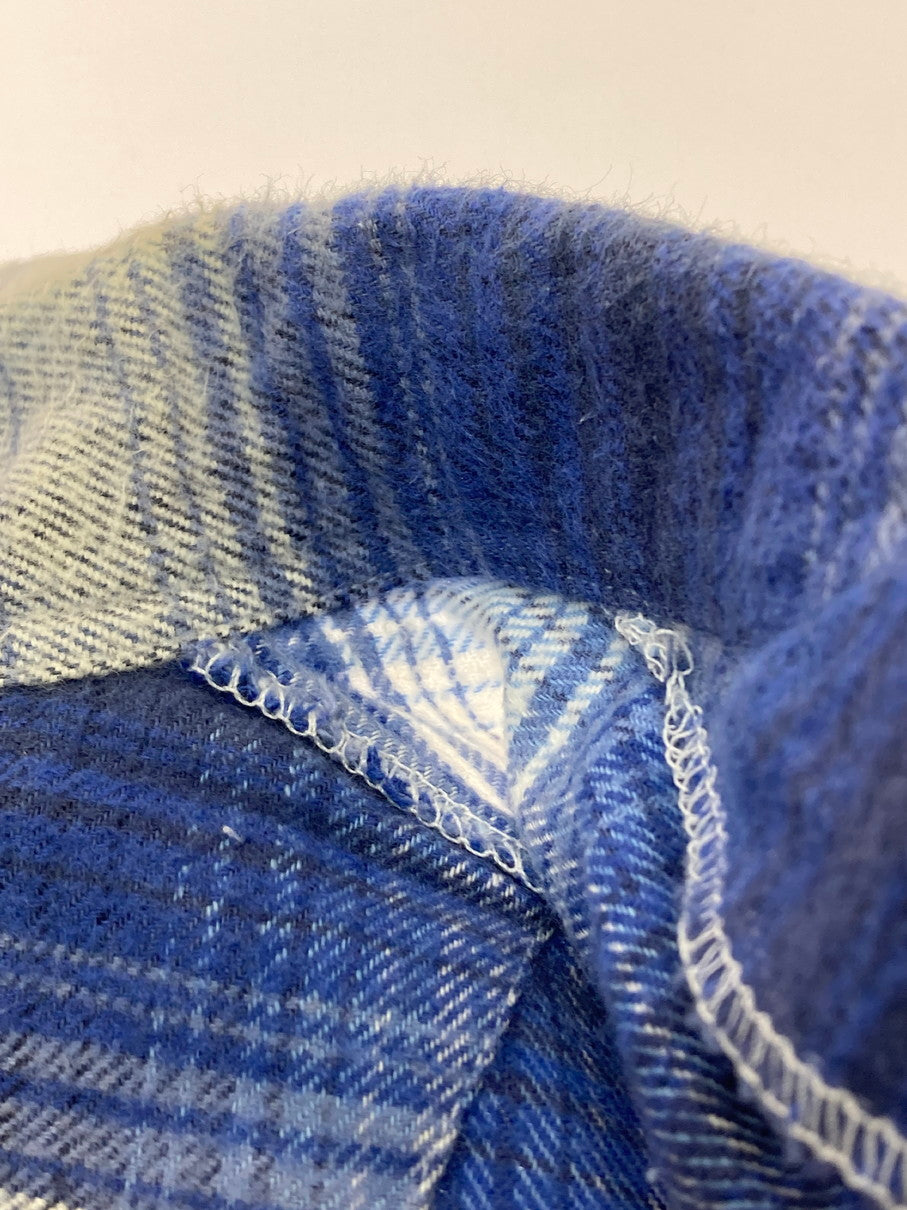 【中古品】【メンズ】 VINTAGE 60-70S OMBRE CHECK PAJAMA SHIRT オンブレ チェック パジャマ シャツ トップス 146-251025-cn-17-min サイズ：サイズ表記なし カラー：ブルー系/チェック柄 万代Net店