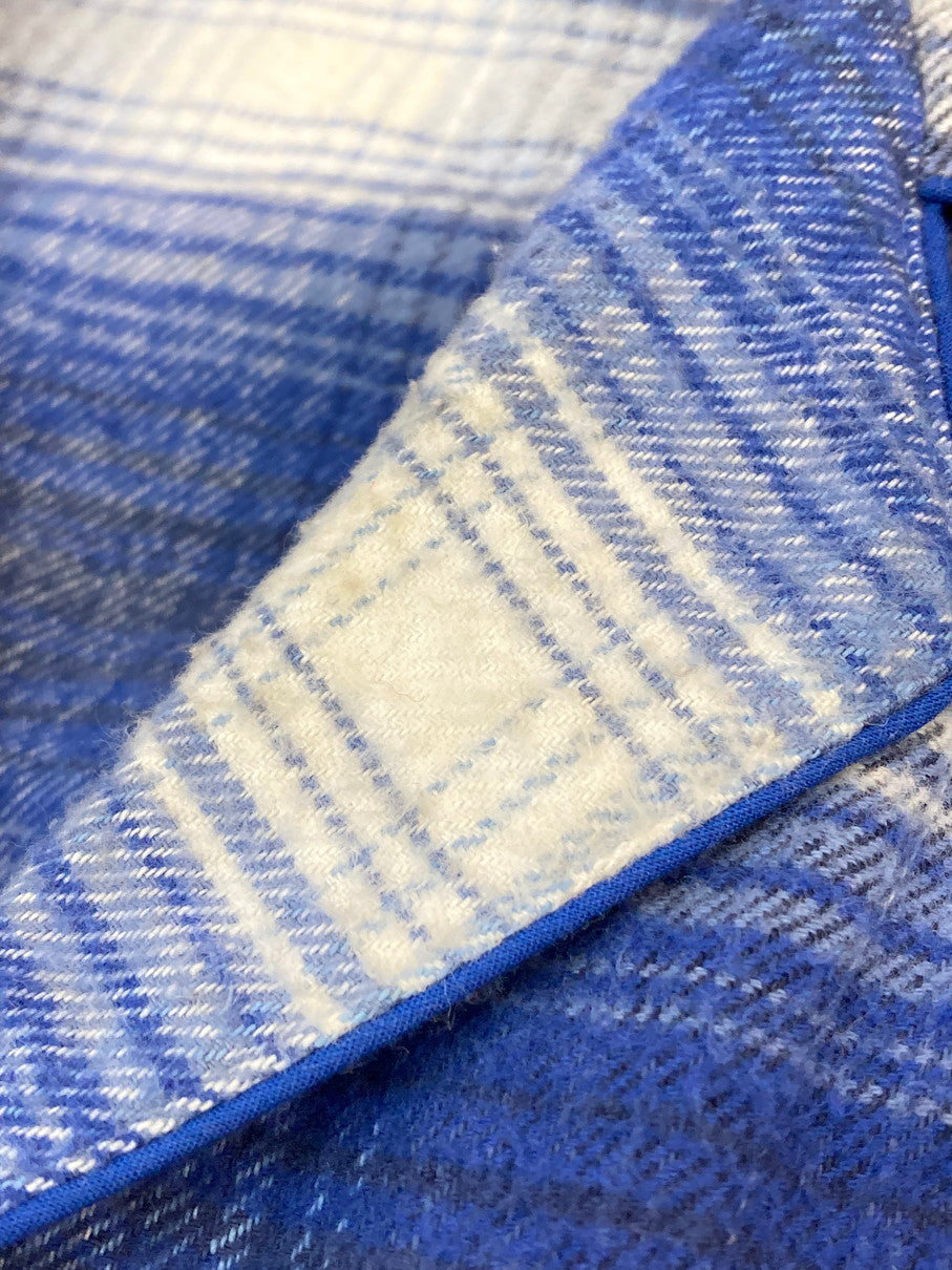 【中古品】【メンズ】 VINTAGE 60-70S OMBRE CHECK PAJAMA SHIRT オンブレ チェック パジャマ シャツ トップス 146-251025-cn-17-min サイズ：サイズ表記なし カラー：ブルー系/チェック柄 万代Net店
