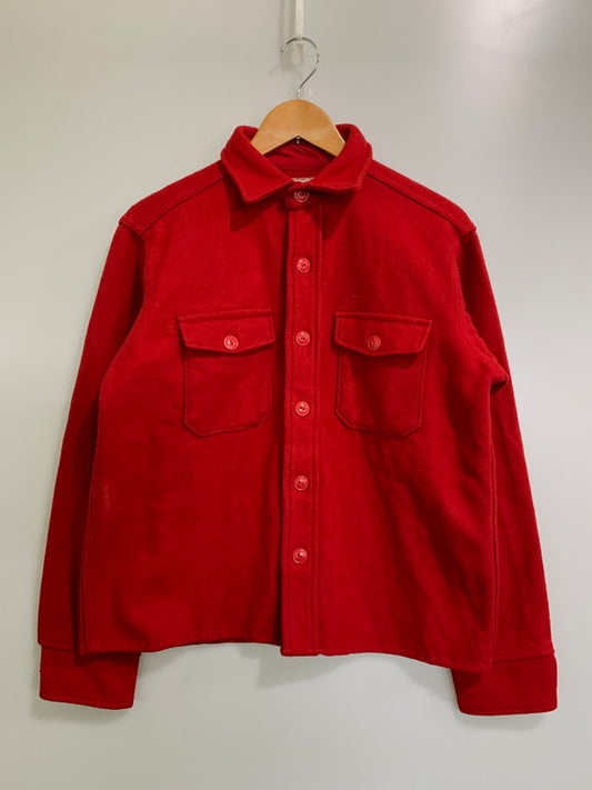 【中古品】【メンズ】 MELTON メルトン 60's HEAVY FLANNEL SHIRT VINTAGE 60年代 ヘビーフランネルシャツ 長袖 トップス ヴィンテージ 146-251027-kk-42-min サイズ：表記消え 下記参照 カラー：レッド 万代Net店