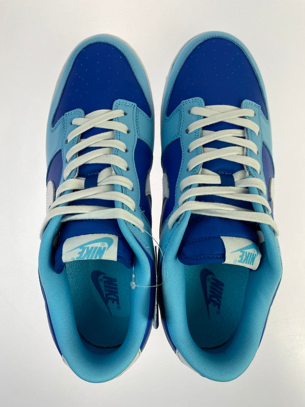 【未使用品】【メンズ】 NIKE ナイキ DUNK LOW RETRO QS DM0121-400 ダンク ロー レトロ クイックストライク スニーカー 靴 160-251027-kk-18-min カラー：FLASH/WHITE-ARGON BLUE-FLASH 万代Net店