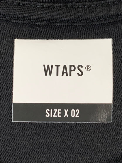 【中古品】【メンズ】 WTAPS ダブルタップス 21AW WTVUA S/S TEE 212PCDT-ST02S ショートスリーブ ロゴ Tシャツ 半袖 トップス 142-251027-kk-37-min サイズ：02 カラー：ブラック 万代Net店