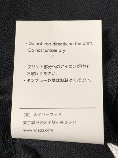 【中古品】【メンズ】 WTAPS ダブルタップス 21AW WTVUA S/S TEE 212PCDT-ST02S ショートスリーブ ロゴ Tシャツ 半袖 トップス 142-251027-kk-37-min サイズ：02 カラー：ブラック 万代Net店