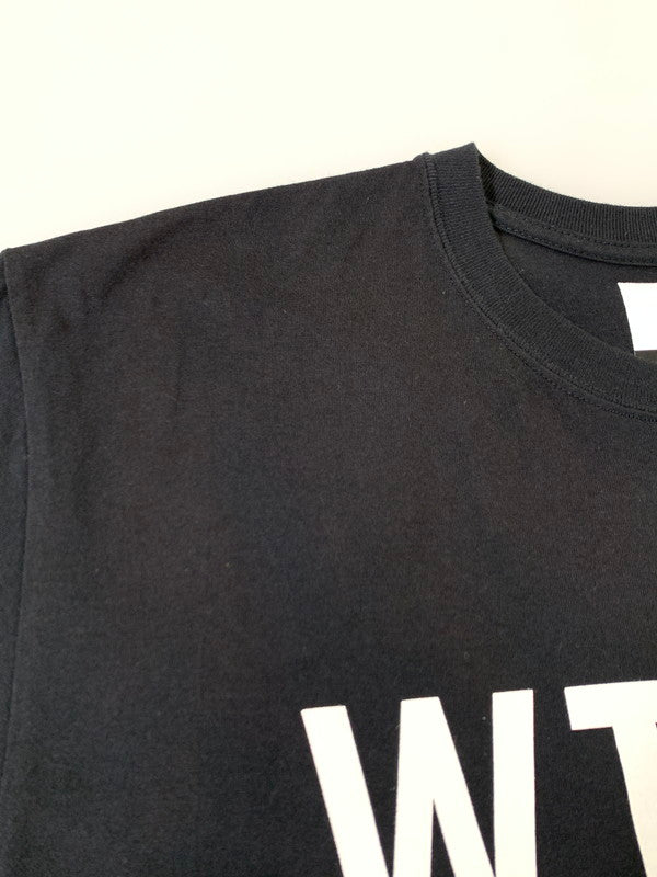 【中古品】【メンズ】 WTAPS ダブルタップス 21AW WTVUA S/S TEE 212PCDT-ST02S ショートスリーブ ロゴ Tシャツ 半袖 トップス 142-251027-kk-37-min サイズ：02 カラー：ブラック 万代Net店