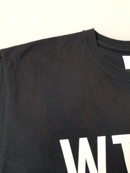 【中古品】【メンズ】 WTAPS ダブルタップス 21AW WTVUA S/S TEE 212PCDT-ST02S ショートスリーブ ロゴ Tシャツ 半袖 トップス 142-251027-kk-37-min サイズ：02 カラー：ブラック 万代Net店