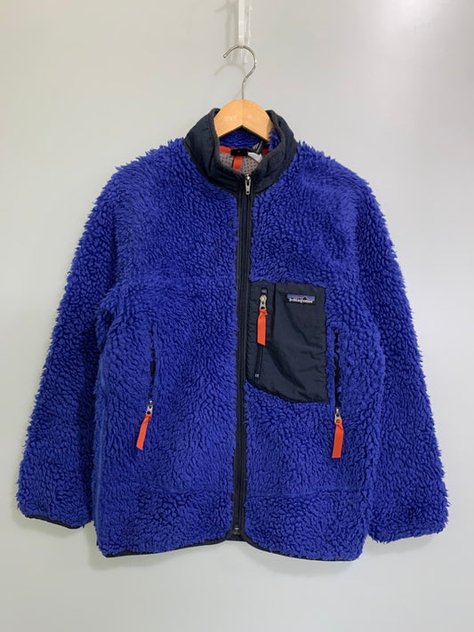 【中古品】【キッズ】 patagonia パタゴニア 01AW RETRO-X CARDIGAN 65558FA01 レトロX カーディガン アウター ボアフリースジャケット 144-251027-kk-33-min サイズ：KIDS XL カラー：ブルー 万代Net店