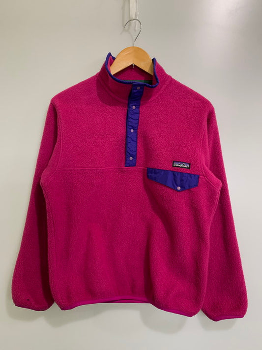 【中古品】【メンズ/レディース】 patagonia パタゴニア SNAP-T FLEECE PULLOVER 25530 スナップ-T フリースプルオーバー ライトアウター ジャケット 144-251027-kk-34-min サイズ：XS カラー：ピンク 万代Net店