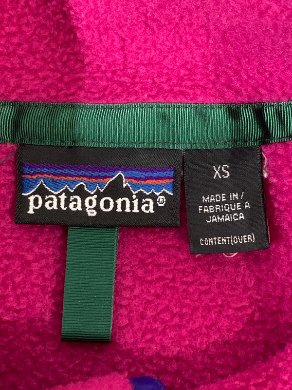 【中古品】【メンズ/レディース】 patagonia パタゴニア SNAP-T FLEECE PULLOVER 25530 スナップ-T フリースプルオーバー ライトアウター ジャケット 144-251027-kk-34-min サイズ：XS カラー：ピンク 万代Net店