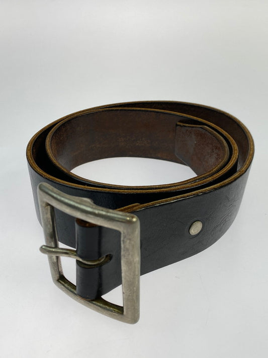 【中古品】【メンズ】 HTC エイチティーシー FLOWER STAMP BELT フラワースタンプベルト アクセサリー レザー 205-251027-kk-07-min カラー：ブラック 万代Net店