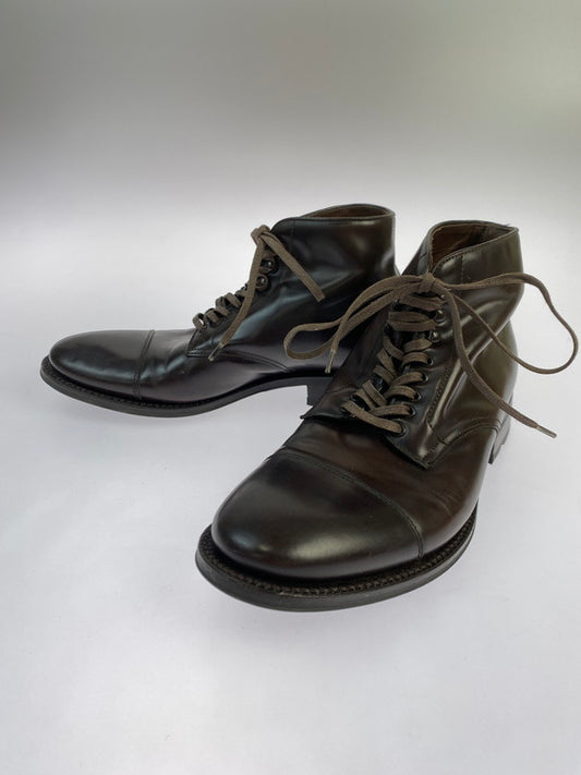 【中古品】【メンズ】 GREEN GEORGE グリーンジョージ ガラス レザー 4088 シューズ 靴 164-251106-jt-09-min サイズ：8 カラー：ダークブラウン 万代Net店