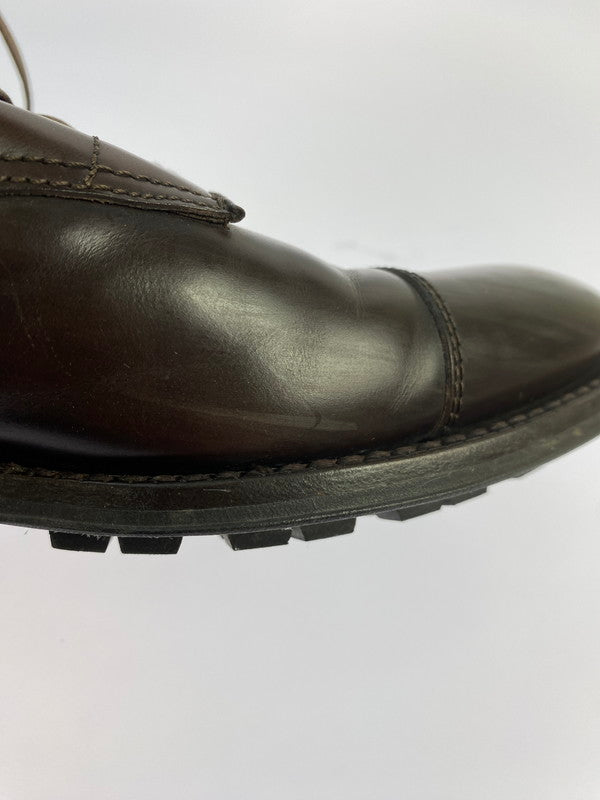 【中古品】【メンズ】 GREEN GEORGE グリーンジョージ ガラス レザー 4088 シューズ 靴 164-251106-jt-09-min サイズ：8 カラー：ダークブラウン 万代Net店