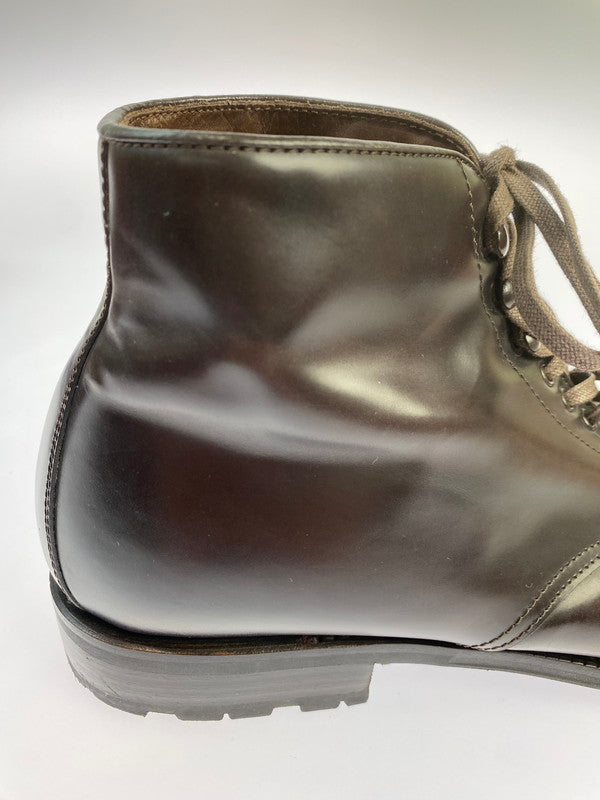 【中古品】【メンズ】 GREEN GEORGE グリーンジョージ ガラス レザー 4088 シューズ 靴 164-251106-jt-09-min サイズ：8 カラー：ダークブラウン 万代Net店