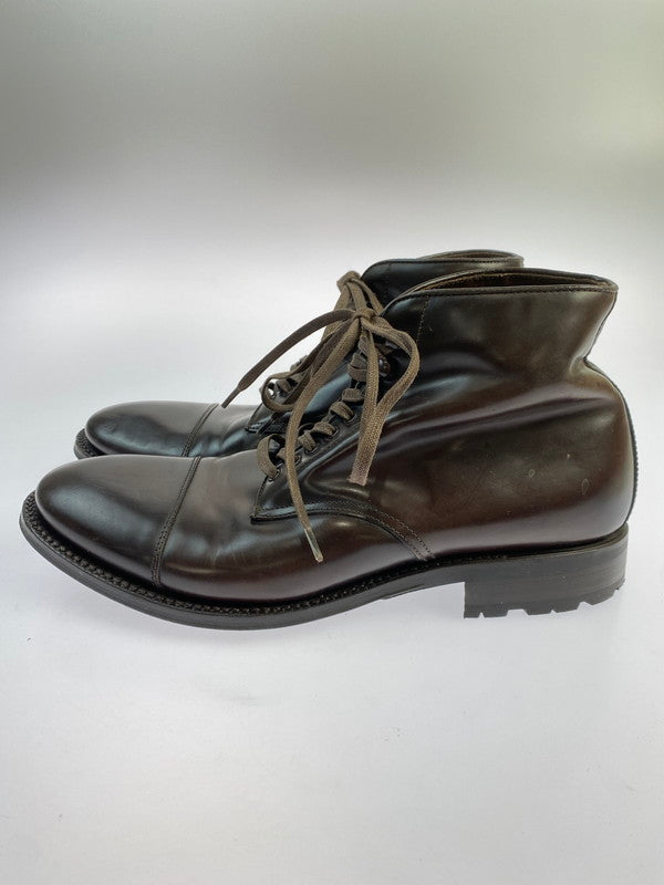 【中古品】【メンズ】 GREEN GEORGE グリーンジョージ ガラス レザー 4088 シューズ 靴 164-251106-jt-09-min サイズ：8 カラー：ダークブラウン 万代Net店