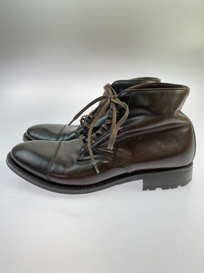 【中古品】【メンズ】 GREEN GEORGE グリーンジョージ ガラス レザー 4088 シューズ 靴 164-251106-jt-09-min サイズ：8 カラー：ダークブラウン 万代Net店