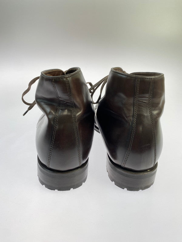 【中古品】【メンズ】 GREEN GEORGE グリーンジョージ ガラス レザー 4088 シューズ 靴 164-251106-jt-09-min サイズ：8 カラー：ダークブラウン 万代Net店