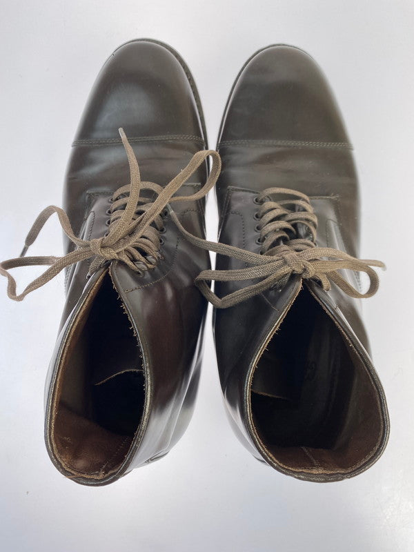 【中古品】【メンズ】 GREEN GEORGE グリーンジョージ ガラス レザー 4088 シューズ 靴 164-251106-jt-09-min サイズ：8 カラー：ダークブラウン 万代Net店