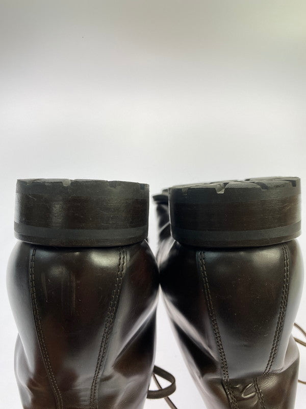 【中古品】【メンズ】 GREEN GEORGE グリーンジョージ ガラス レザー 4088 シューズ 靴 164-251106-jt-09-min サイズ：8 カラー：ダークブラウン 万代Net店