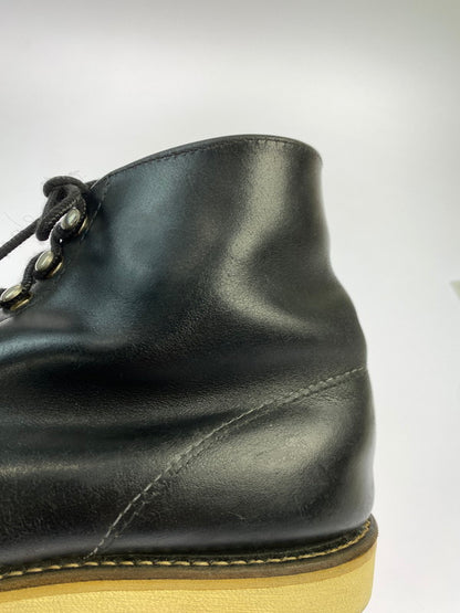 【中古品】【メンズ】 RED WING レッドウィング 刺繍羽 6-INCH CLASSIC ROUND 8165 6インチ クラシック ラウンド ブーツ 靴 164-251106-jt-05-min カラー：ブラック 万代Net店