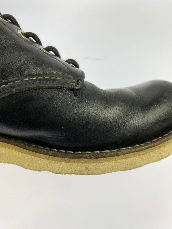 【中古品】【メンズ】 RED WING レッドウィング 刺繍羽 6-INCH CLASSIC ROUND 8165 6インチ クラシック ラウンド ブーツ 靴 164-251106-jt-05-min カラー：ブラック 万代Net店
