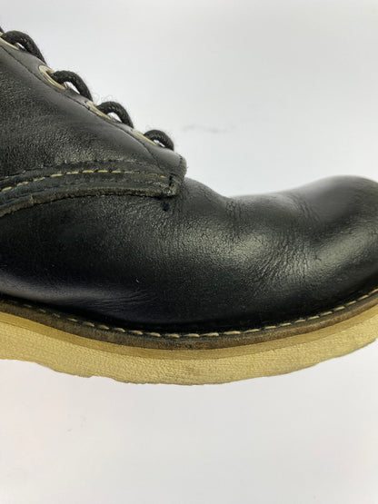 【中古品】【メンズ】 RED WING レッドウィング 刺繍羽 6-INCH CLASSIC ROUND 8165 6インチ クラシック ラウンド ブーツ 靴 164-251106-jt-05-min カラー：ブラック 万代Net店