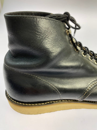 【中古品】【メンズ】 RED WING レッドウィング 刺繍羽 6-INCH CLASSIC ROUND 8165 6インチ クラシック ラウンド ブーツ 靴 164-251106-jt-05-min カラー：ブラック 万代Net店