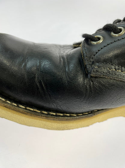 【中古品】【メンズ】 RED WING レッドウィング 刺繍羽 6-INCH CLASSIC ROUND 8165 6インチ クラシック ラウンド ブーツ 靴 164-251106-jt-05-min カラー：ブラック 万代Net店