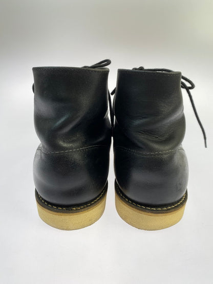【中古品】【メンズ】 RED WING レッドウィング 刺繍羽 6-INCH CLASSIC ROUND 8165 6インチ クラシック ラウンド ブーツ 靴 164-251106-jt-05-min カラー：ブラック 万代Net店