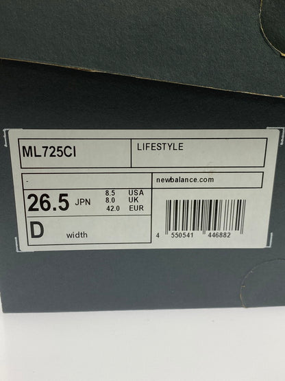 【未使用品】【メンズ】 NEW BALANCE ニューバランス ML725CI ローカット スニーカー 靴 162-251030-kk-58-min カラー：WHITE TEAM ROYAL SILVER METALLIC 万代Net店