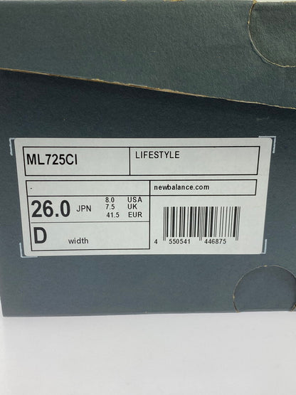 【中古美品】【メンズ】 NEW BALANCE ニューバランス ML725CI ローカット スニーカー 靴 162-251030-kk-57-min カラー：WHITE TEAM ROYAL SILVER METALLIC 万代Net店