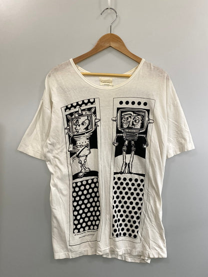 【現状渡し品】【メンズ】 HYSTERIC GRAMOUR ヒステリックグラマー THE HYSTERIC GLAMOUR HEROS IT TAKES COURAGE SS TEE ショートスリーブTシャツ 2CT-3105 メンズ トップス 140-260704-hu-35-min サイズ：不明 カラー：ホワイト 万代Net店