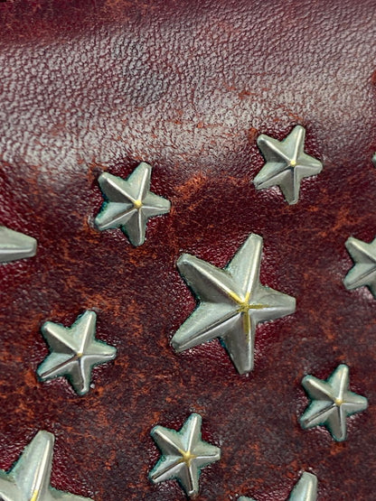 【現状渡し品】【レディース】 JIMMY CHOO ジミーチュウ 142FILIPA.CST スタッズ ラウンドファスナー長財布 ロングウォレット 181-251108-AS-25-min カラー：レッド 万代Net店