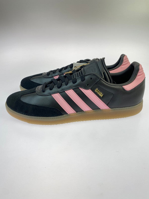 【未使用品】【メンズ】 adidas アディダス × Inter Miami CF インテル・マイアミCF 別注 コラボ SAMBA INTER MIAMI IH8157 サンバ インテル マイアミ スニーカー 靴 161-251027-kk-22-min カラー：CORE BLACK/LIGHT PINK/GUM 万代Net店